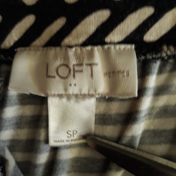 Loft black/tan maxi skirt, Size S/P - Picture 2 of 3